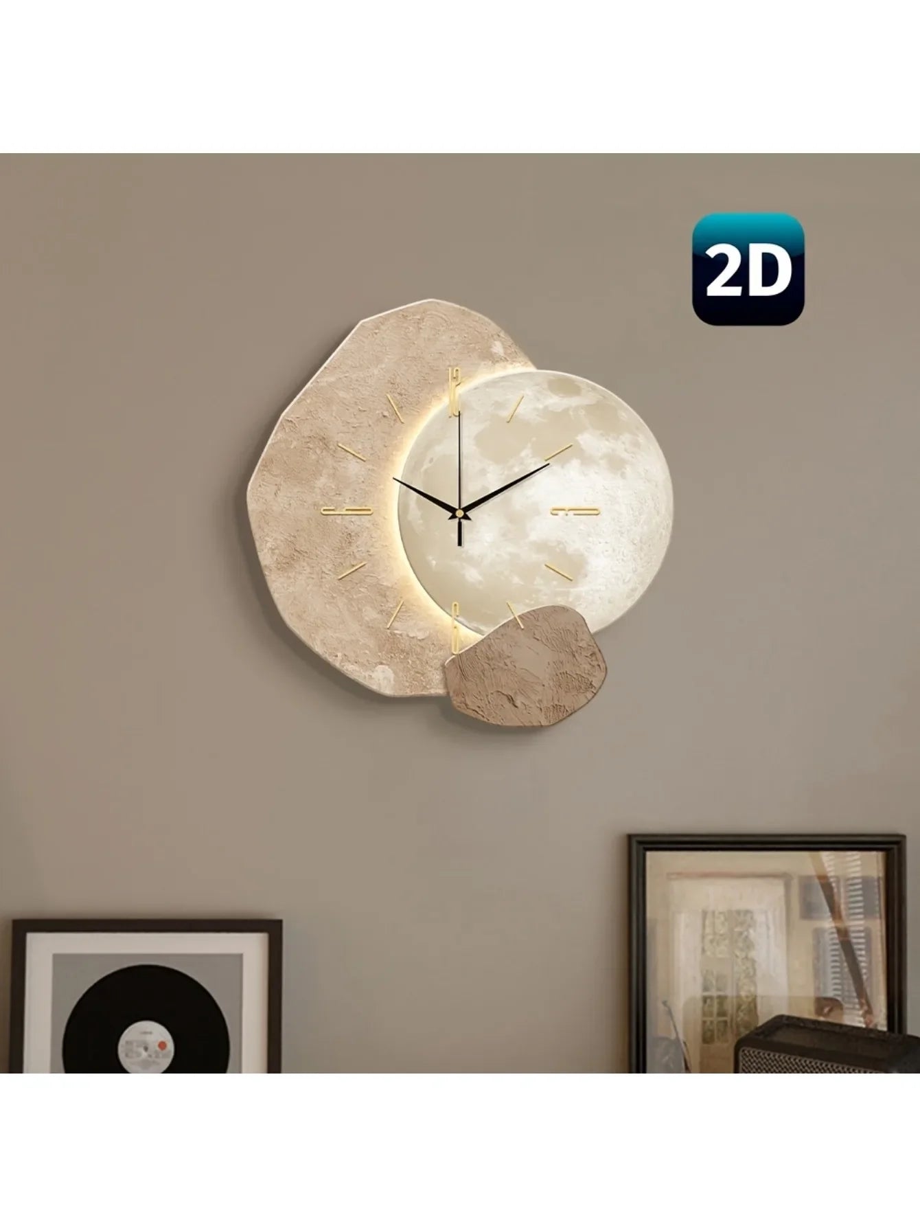 Moonlit Quiet Wall Clock