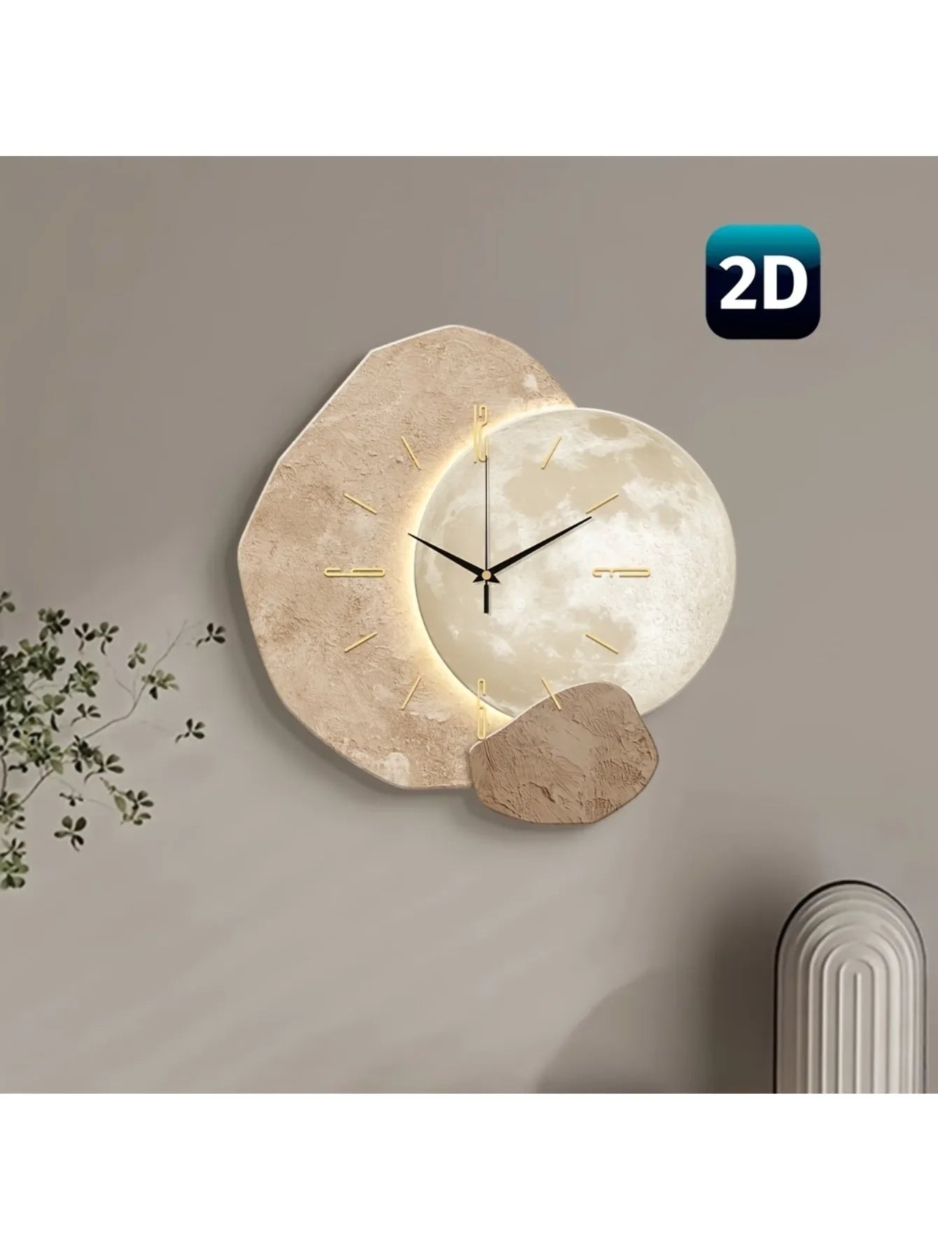Moonlit Quiet Wall Clock