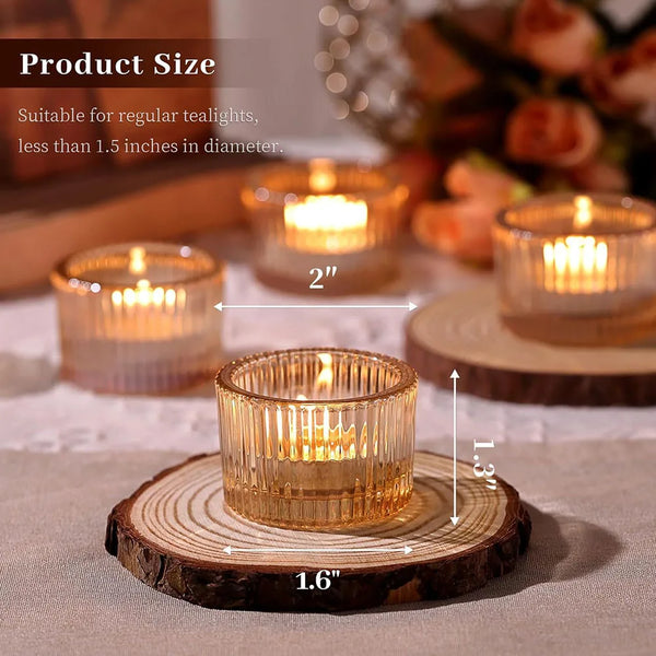Golden Glow Candle Holders