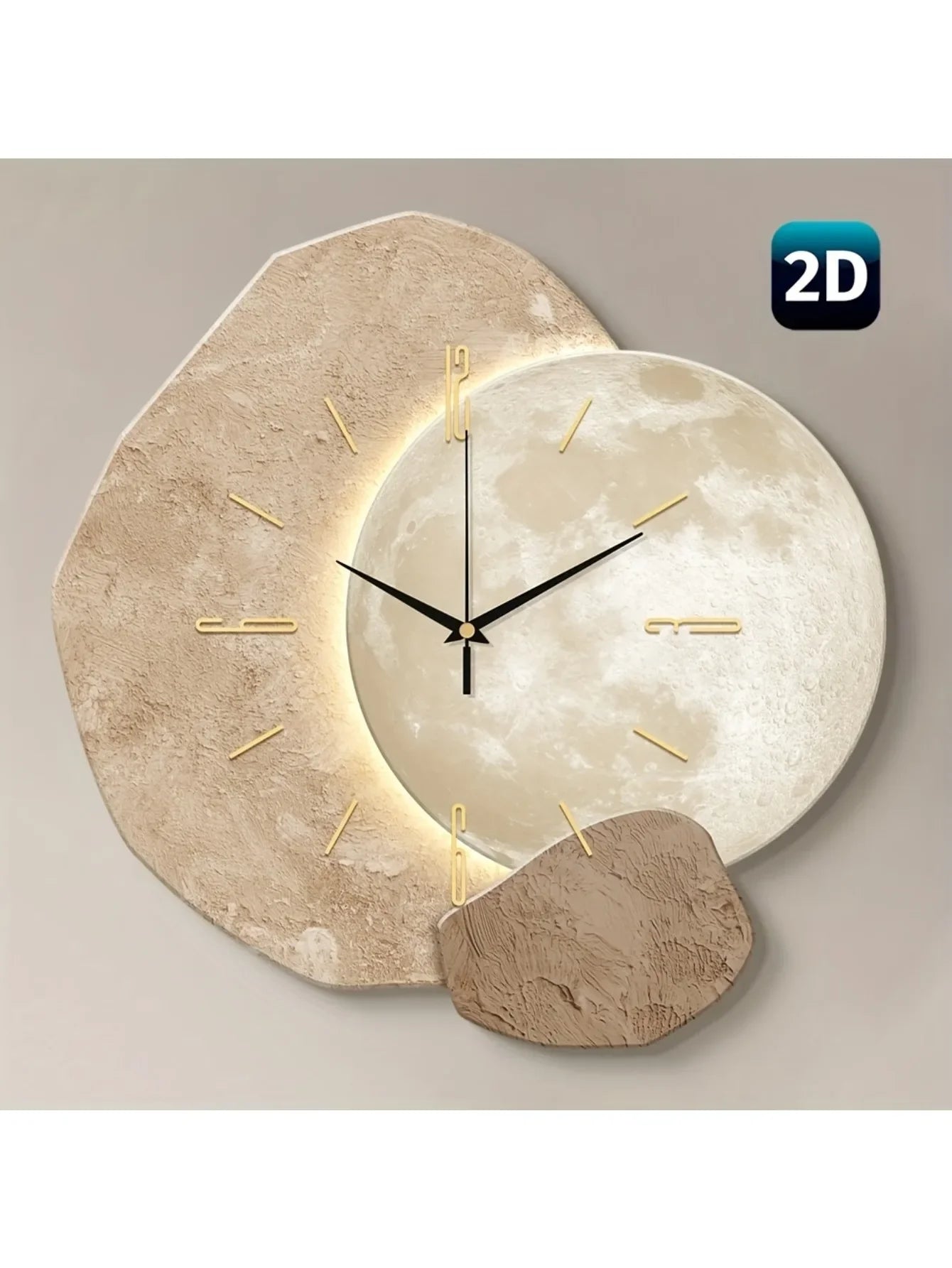 Moonlit Quiet Wall Clock